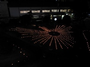 夜の文化祭風景