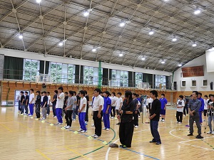 校内競技大会　開会式写真